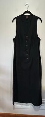 Vintage Garden Gear black dress size M maxi